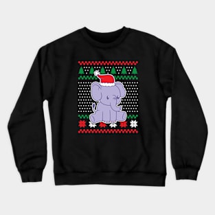 Ugly Christmas Sweaters Cute Elephant Crewneck Sweatshirt